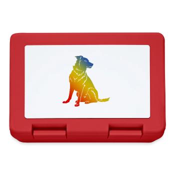 Chien Border Collie - Boîte à goûter - rouge - Devant