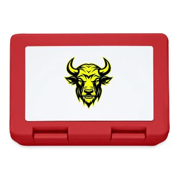 Bulle Kopf Porträt Tier Taurus Symbol - Brotdose - Rot - Vorne