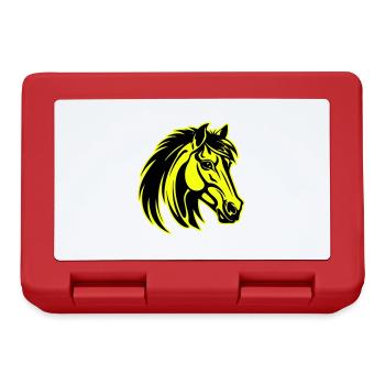 Icône de portrait de tête de cheval - Boîte à goûter - rouge - Devant