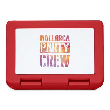 Mallorca Party Crew - Brotdose - Rot - Vorne