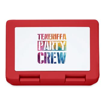 Teneriffa Party Crew - Brotdose - Rot - Vorne