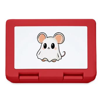 Mouse Halloween Funny Ghost - Lunchbox - red - Front