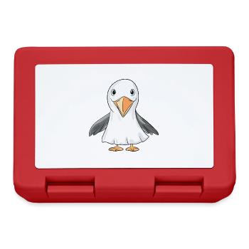 Pelican Bird Halloween Funny Ghost - Lunchbox - red - Front