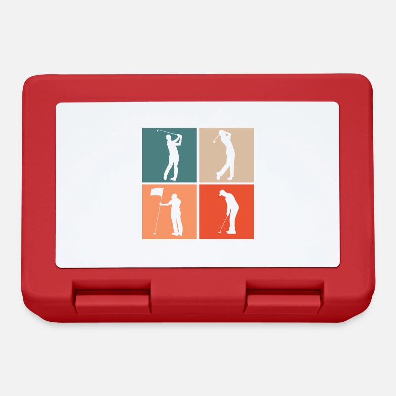 Golf Golf golfers - Lunchbox - red