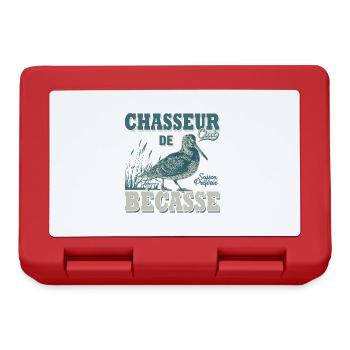 Chasseur de bécasse cadeau cool chasse chasser - Boîte à goûter - rouge - Devant