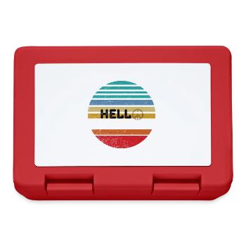 Hello Retro - Boîte à goûter - rouge - Devant