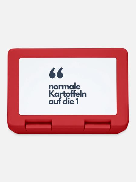 normale Kartoffeln auf die - Brotdose - Rot