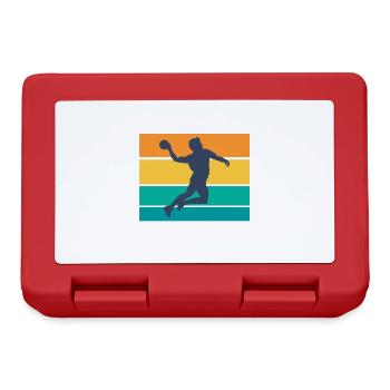 handballer handball - Brotdose - Rot - Vorne