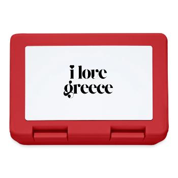 i love greece - Lunchbox - red - Front