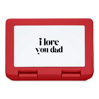 i love you dad - Lunchbox - red - Front