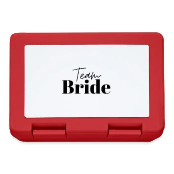 Team Bride - Lunchbox - red - Front