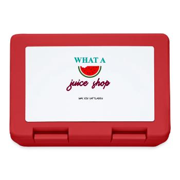 What a juice shop | Denglish | What a juice shop - Lunchbox - red - Front
