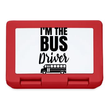I Am The Bus Driver Bus Driver Profession - Lunchbox - red - Front