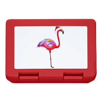 Un autre flamant rose de Noël - Boîte à goûter - rouge - Devant