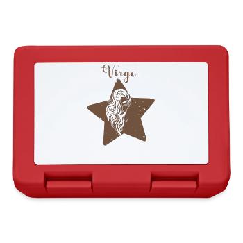 Logo rétro signe astrologique "Vierge" - Boîte à goûter - rouge - Devant