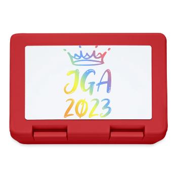 JGA 2023 Bachelor Party - Lunchbox - red - Front