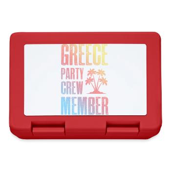 Greece Party Crew - Lunchbox - red - Front