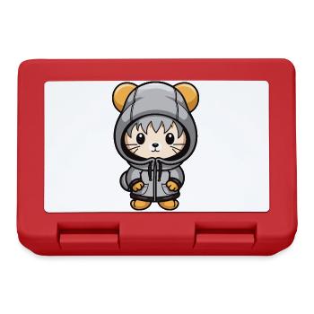 Mouse Winter Comic - Lunchbox - red - Front