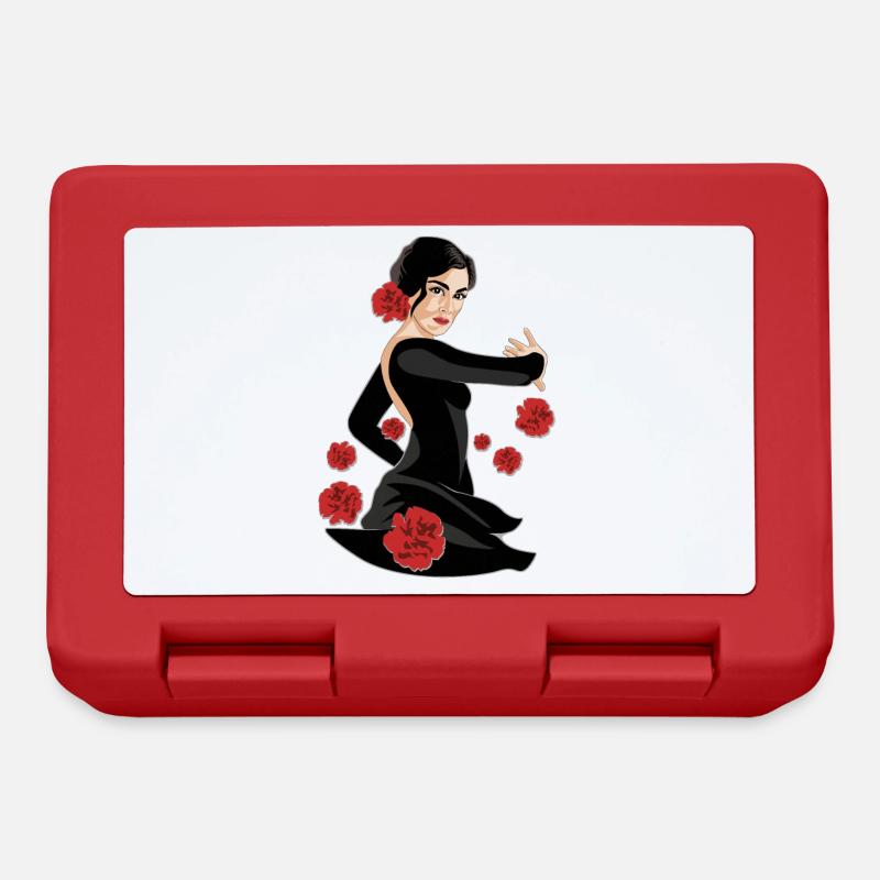 ŒILLETS DANSEUSE DE FLAMENCO - Boîte à goûter - rouge