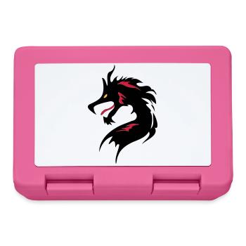 ❤️👄🐉Dragon en caractère chinois-Dragon d'amour- 龍 - Boîte à goûter - rose - Devant