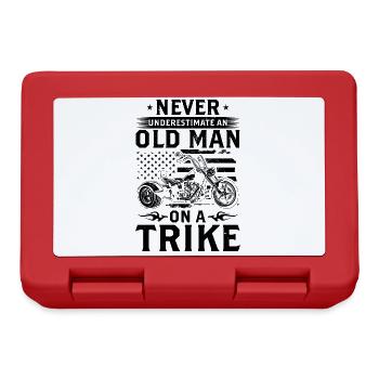 Geschenkidee für Triker | Trike Fahren Trikes - Brotdose - Rot - Vorne