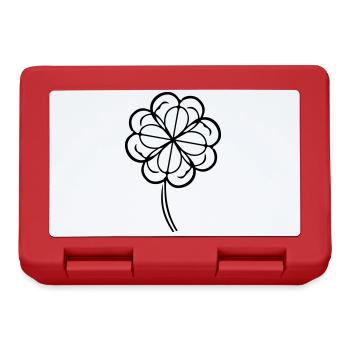 Clover Symbol - Lunchbox - red - Front