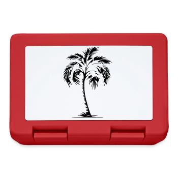 Palme Symbol - Brotdose - Rot - Vorne