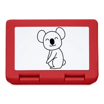 Koala Comic Animal - Boîte à goûter - rouge - Devant