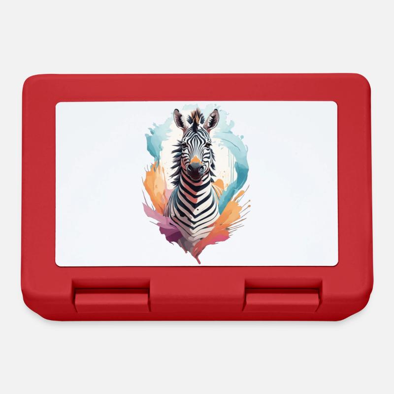 Zebra - Lunchbox - red