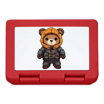 Bear Winter Comic - Lunchbox - red - Front