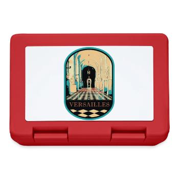 Prunkvolles Interieur des Schlosses von Versailles - Brotdose - Rot - Vorne
