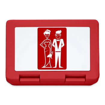 Wedding Couple Icon - Lunchbox - red - Front