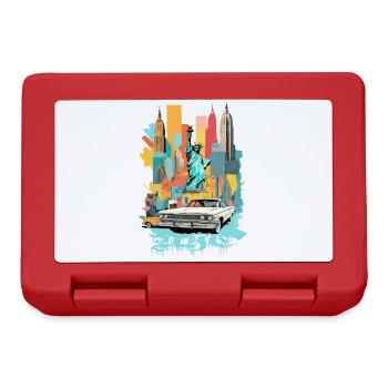 Ville de New York - Boîte à goûter - rouge - Devant