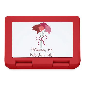 Maman, je t’aime - Boîte à goûter - rouge - Devant