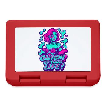Glitch up your life! Cyborg Woman - Brotdose - Rot - Vorne