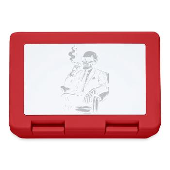 Noir Skeleton in Smoking Suit - Lunchbox - red - Front