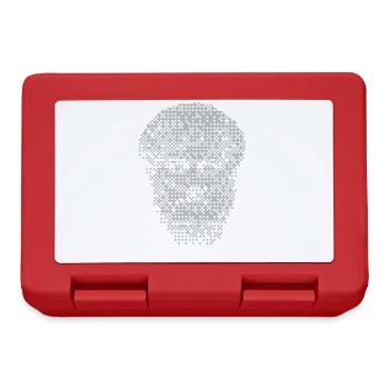 Pixel Aristotle Head Mosaic - Lunchbox - red - Front