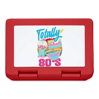 Retro Back to the 80s Vintage Design - Lunchbox - red - Front