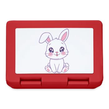 Kawaii Bunny Pastel Shine - Lunchbox - red - Front