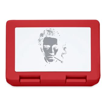 Soren Kierkegaard Portrait with Cigar - Lunchbox - red - Front