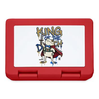 Frog King Ditch D20 RPG Chevalier amphibien Art - Boîte à goûter - rouge - Devant