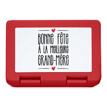 Bonne fête à la meilleure grand-mère - Boîte à goûter - rouge - Devant