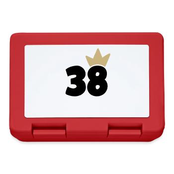38 Crown number 38 - Lunchbox - red - Front