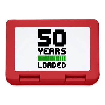 50 Years Loaded 50. Geburtstag - Brotdose - Rot - Vorne