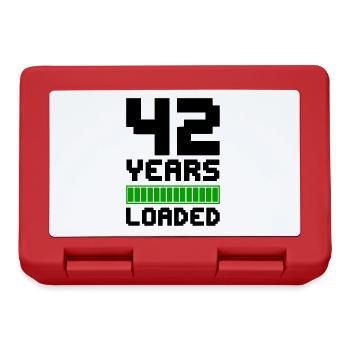 42 Years Loaded 42nd Birthday - Lunchbox - red - Front