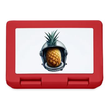 Ananas Astronaut - Brotdose - Rot - Vorne