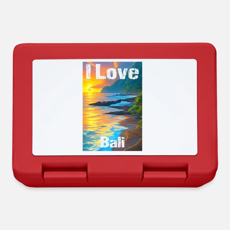 I love Bali - Brotdose - Rot