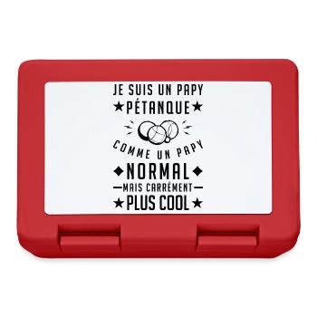 I'm a Grandpa Petanque - Lunchbox - red - Front