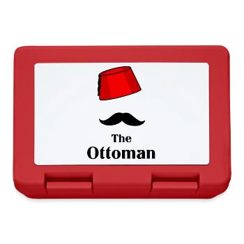 Ottoman Osmanli - Brotdose - Rot - Vorne