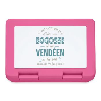 Vendéen cadeau vendée - Boîte à goûter - rose - Devant